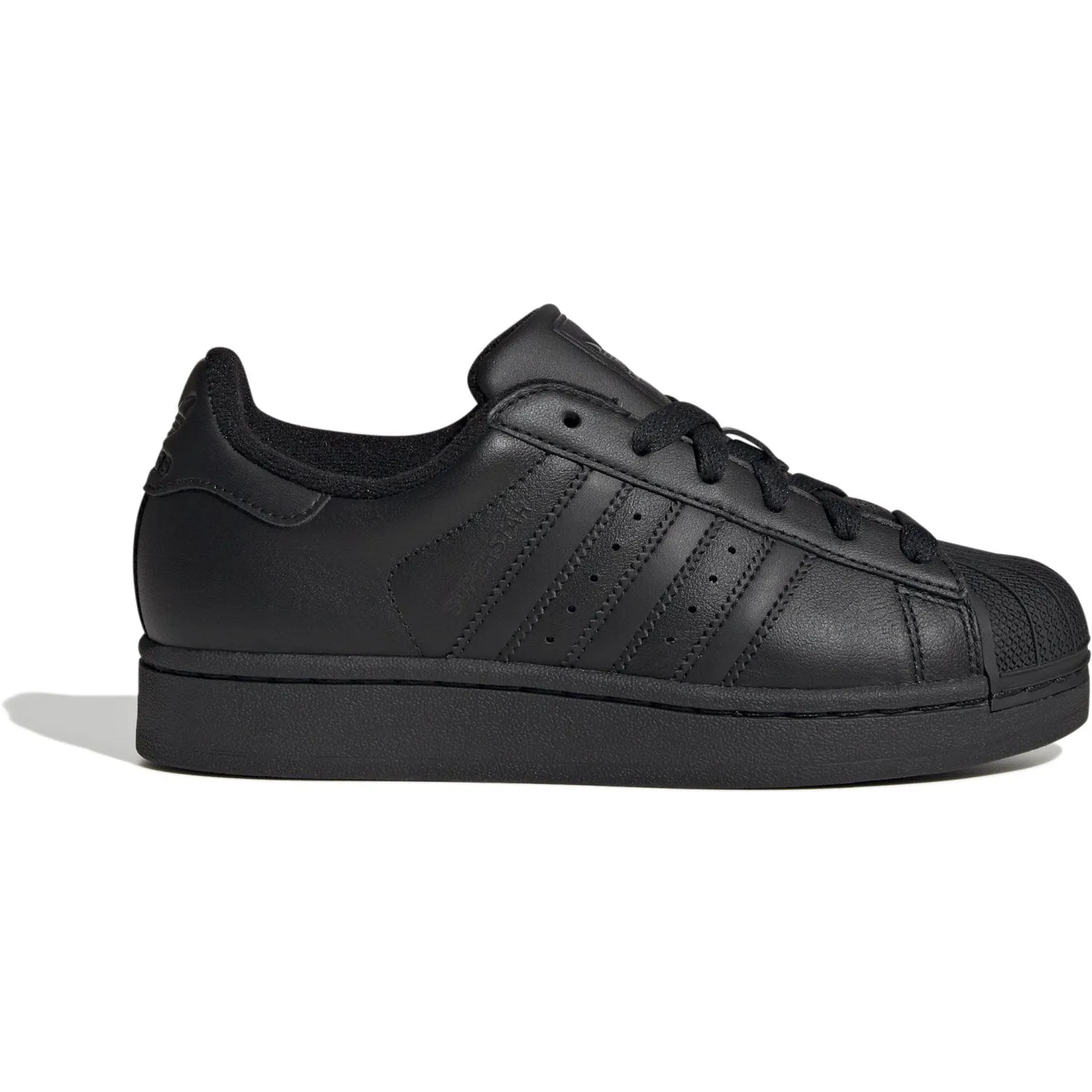 adidas Originals Core Black/Core Black/Core Black Superstar Ii J Sneakers Breathable Ventilation