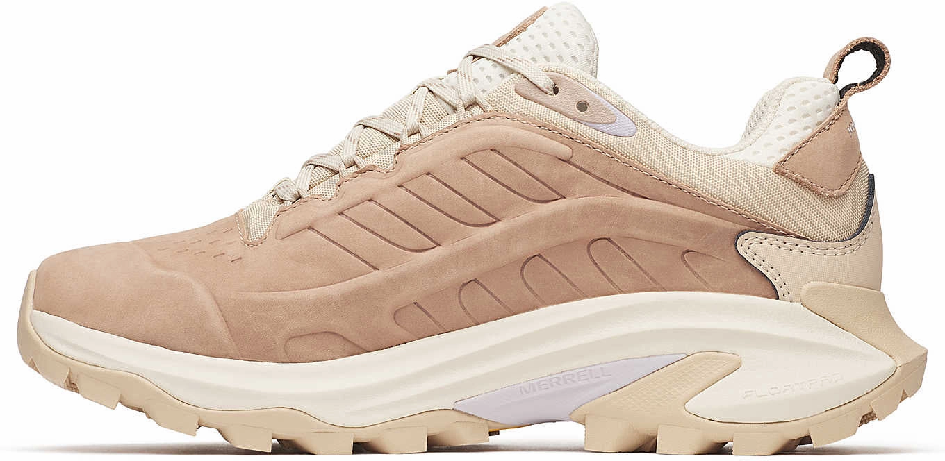 Balanced Cushioning Merrell Moab Speed 2 Leather Waterproof Womens Walking Shoes - Brown