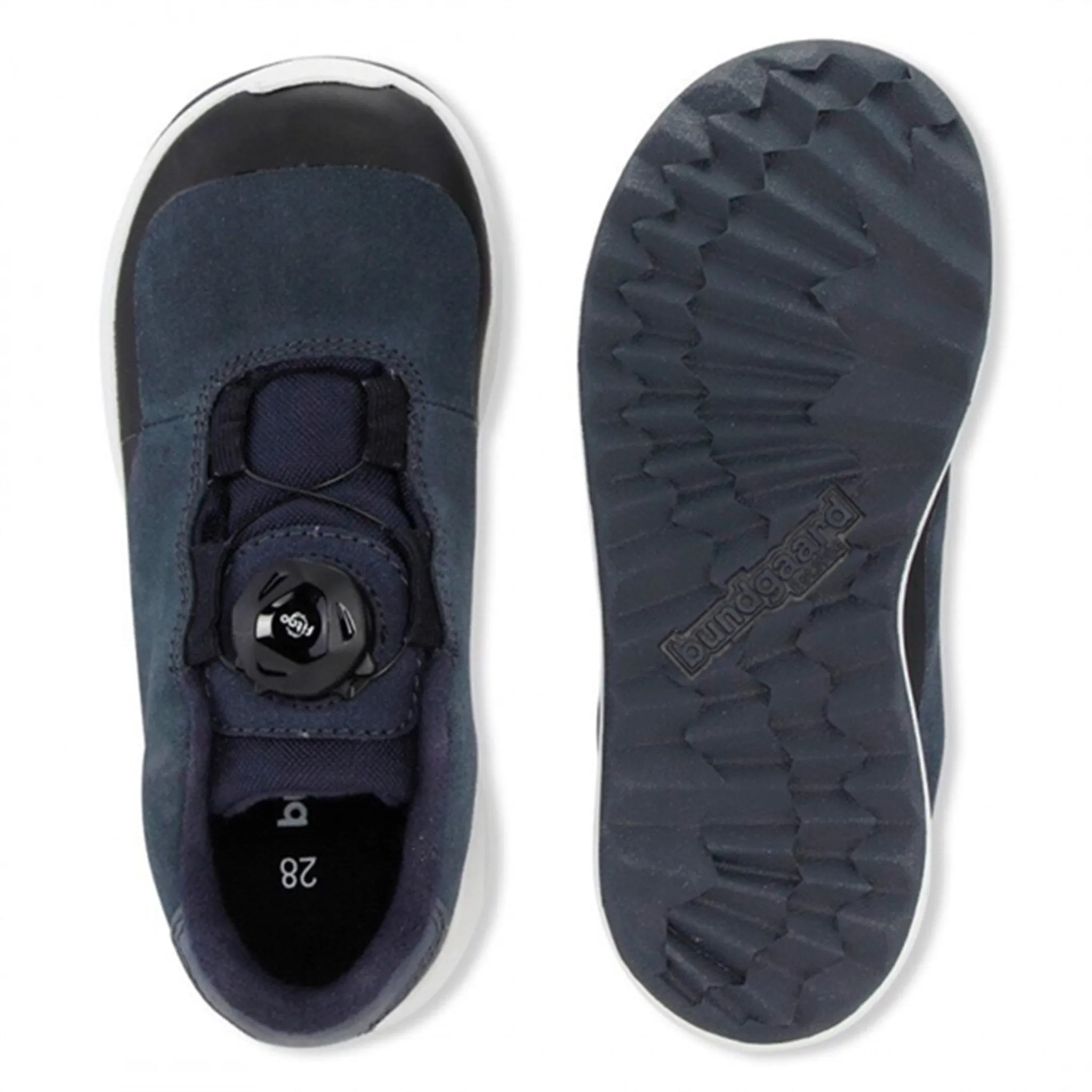 Bundgaard Dannie Lace TEX Sneakers Navy Suede Athletic Design Sock Like Collar