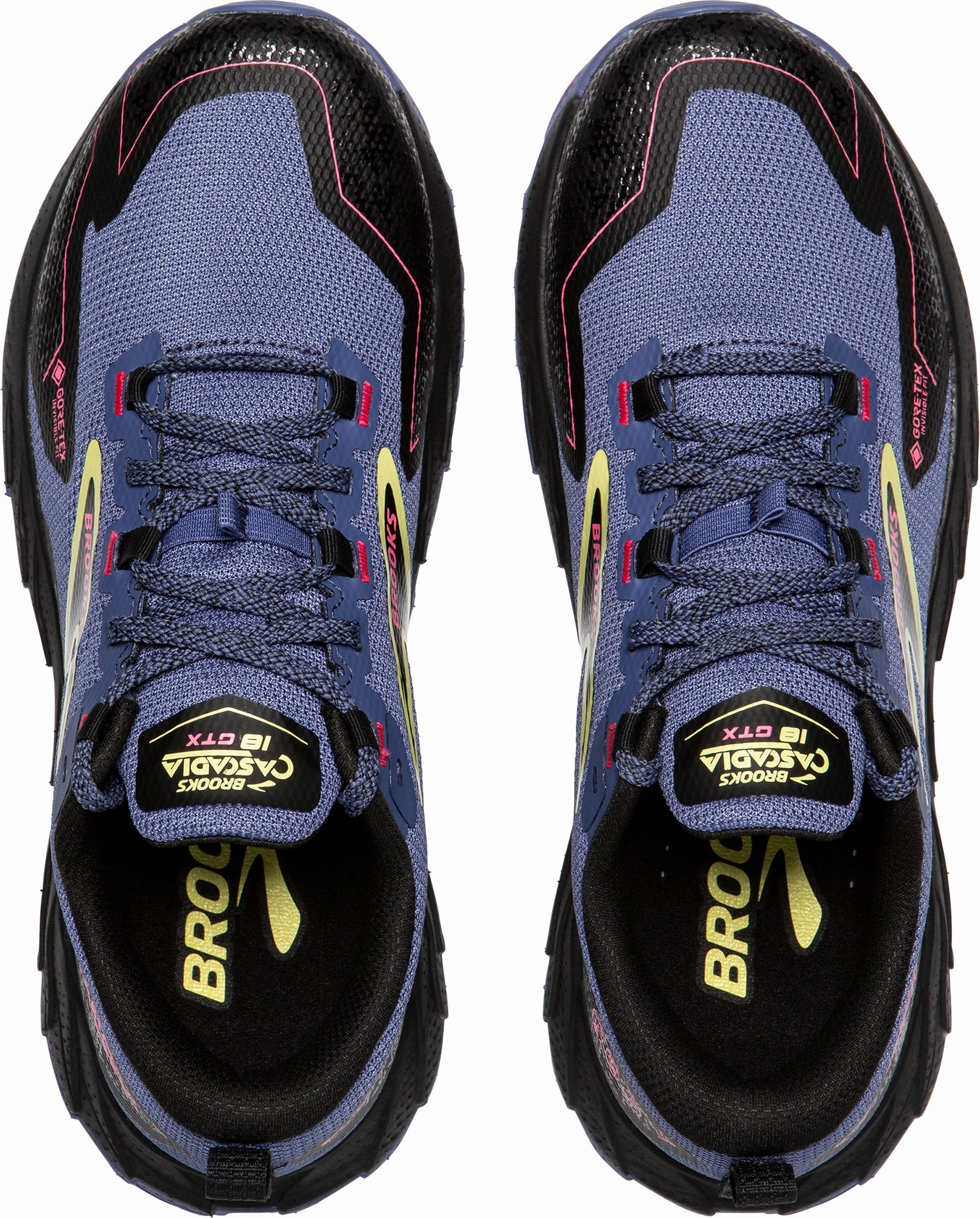 Brooks Cascadia 18 GORE-TEX Womens Trail Running Shoes - Blue Anatomical Footbed