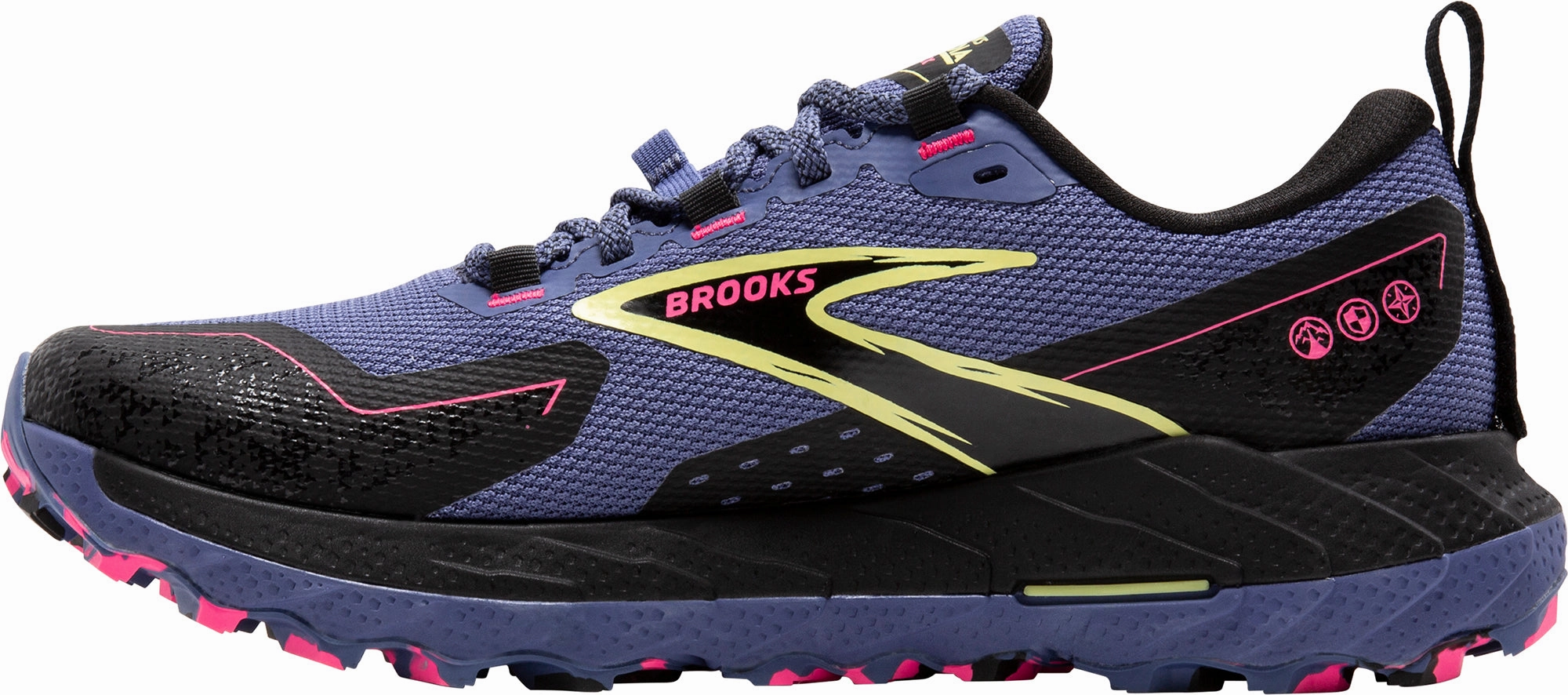 Hyperbolic Lacing Technology Ventilation Perforations Brooks Cascadia 18 GORE-TEX Womens Trail Running Shoes - Blue