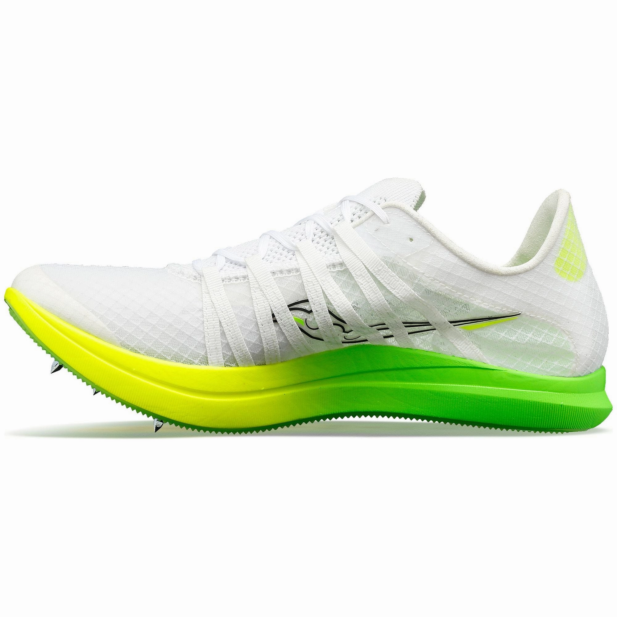 Impact protection Comfort Padding Saucony Terminal VT Womens Running Spikes - White