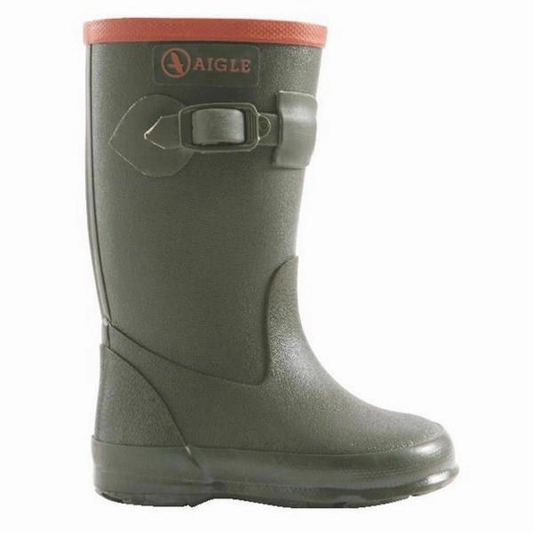 Padded Collar Structure Silent Glam Aigle Wellies Perdrix Olive Green (kaki)