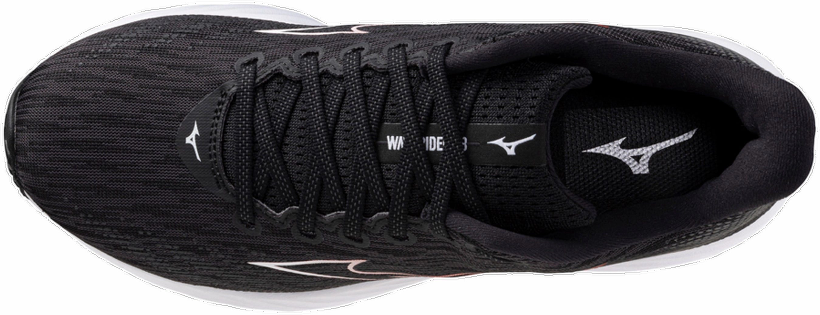 Mizuno Wave Rider 28 Mens Running Shoes - Black Soft surface running