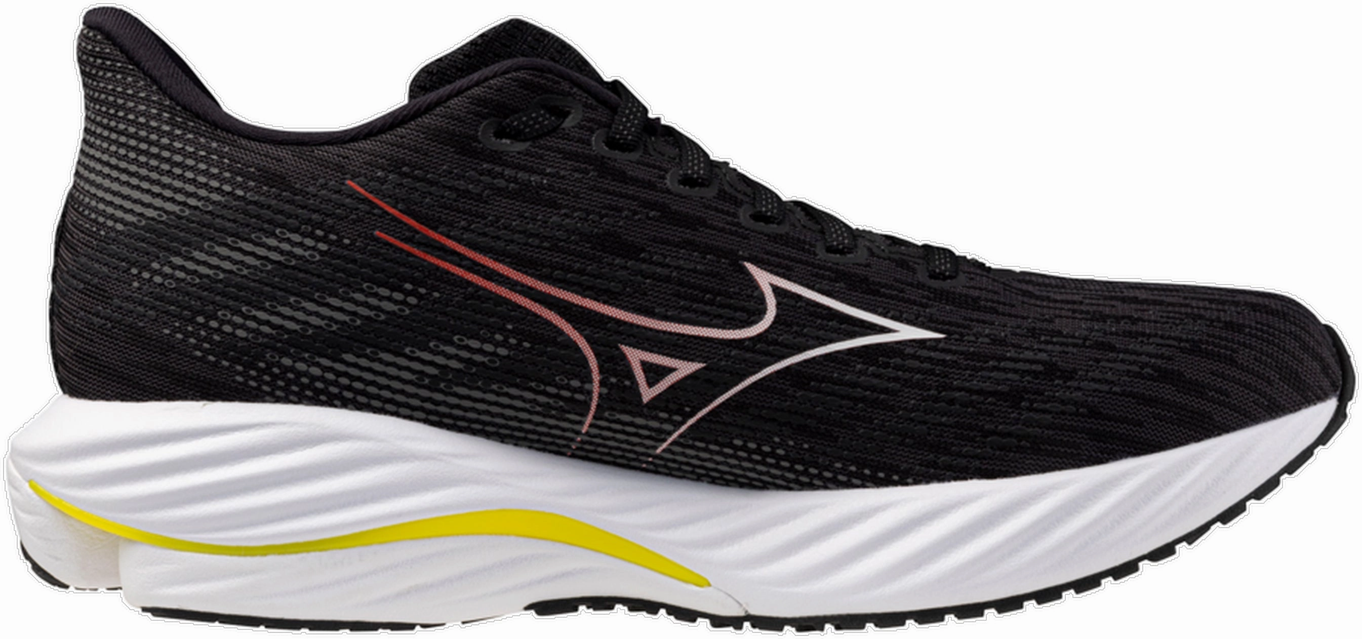 Mizuno Wave Rider 28 Mens Running Shoes - Black running in unknown tracks shoes