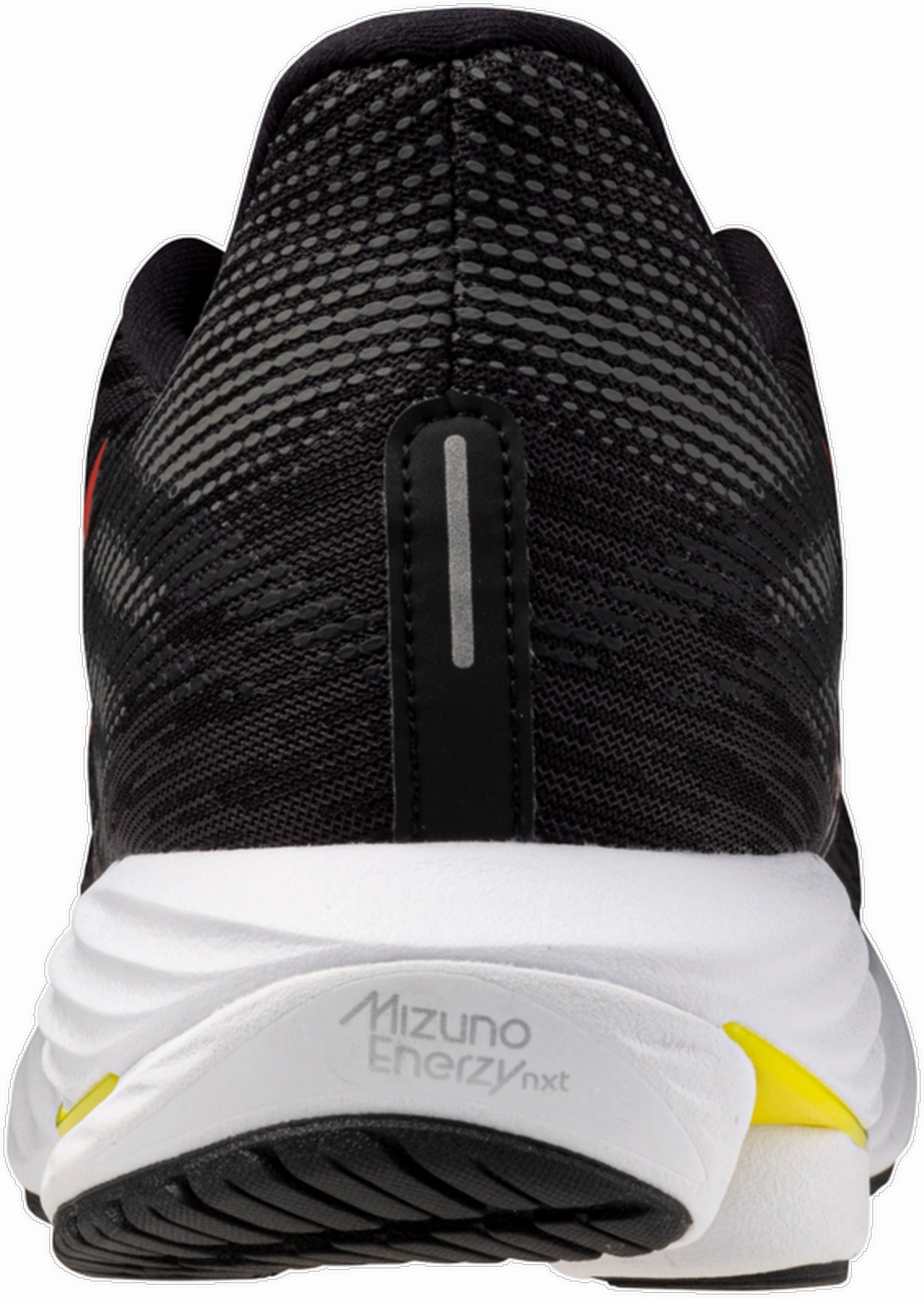 Mizuno Wave Rider 28 Mens Running Shoes - Black Flex Groove Engineering left - right specific shoes