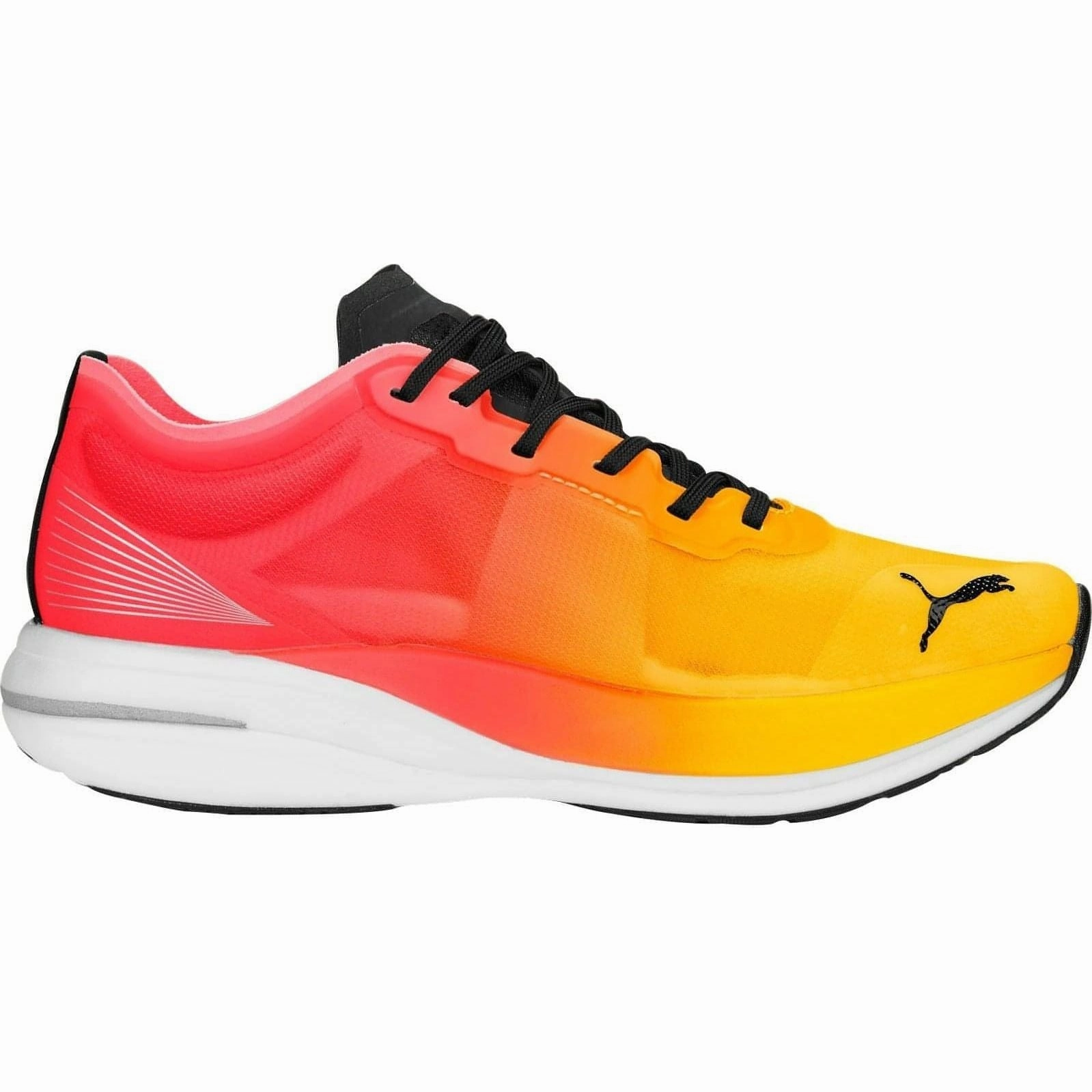 Puma Deviate Nitro Elite Womens Running Shoes - Yellow honeycomb - cushion shoes grip - enhancing shoes