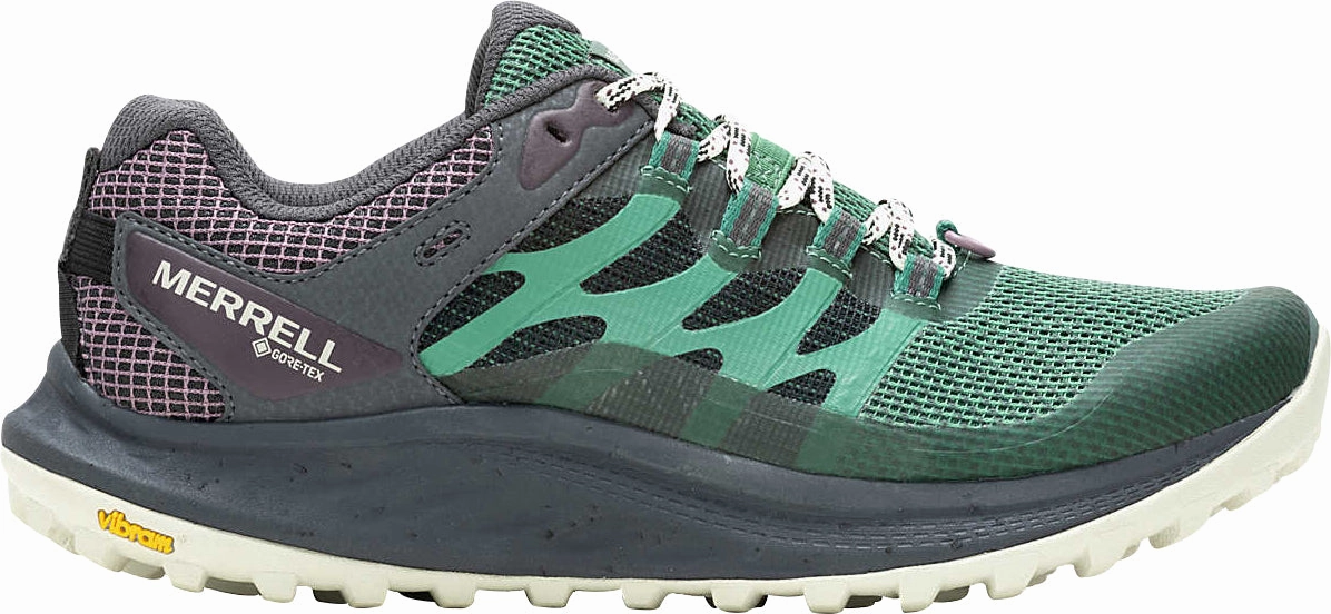 Themed Run Merrell Antora 3 GORE-TEX Womens Trail Running Shoes - Green
