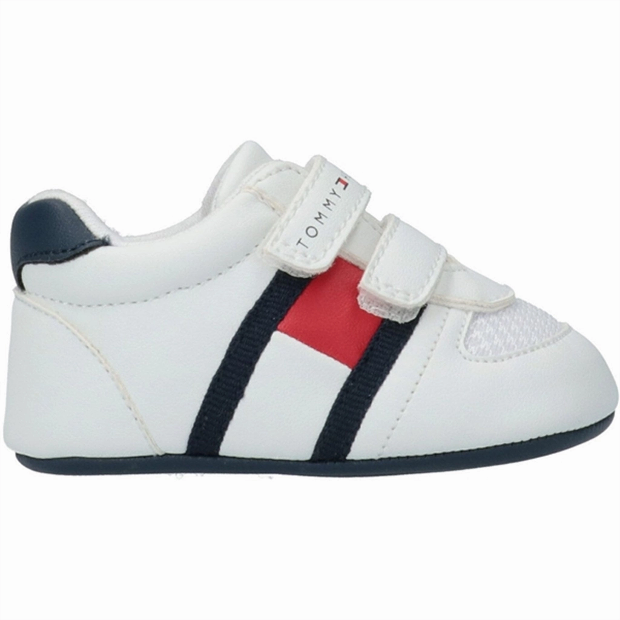 Tommy Hilfiger Flag Velcro Shoes White/Blue Oasis Path Walk in Style