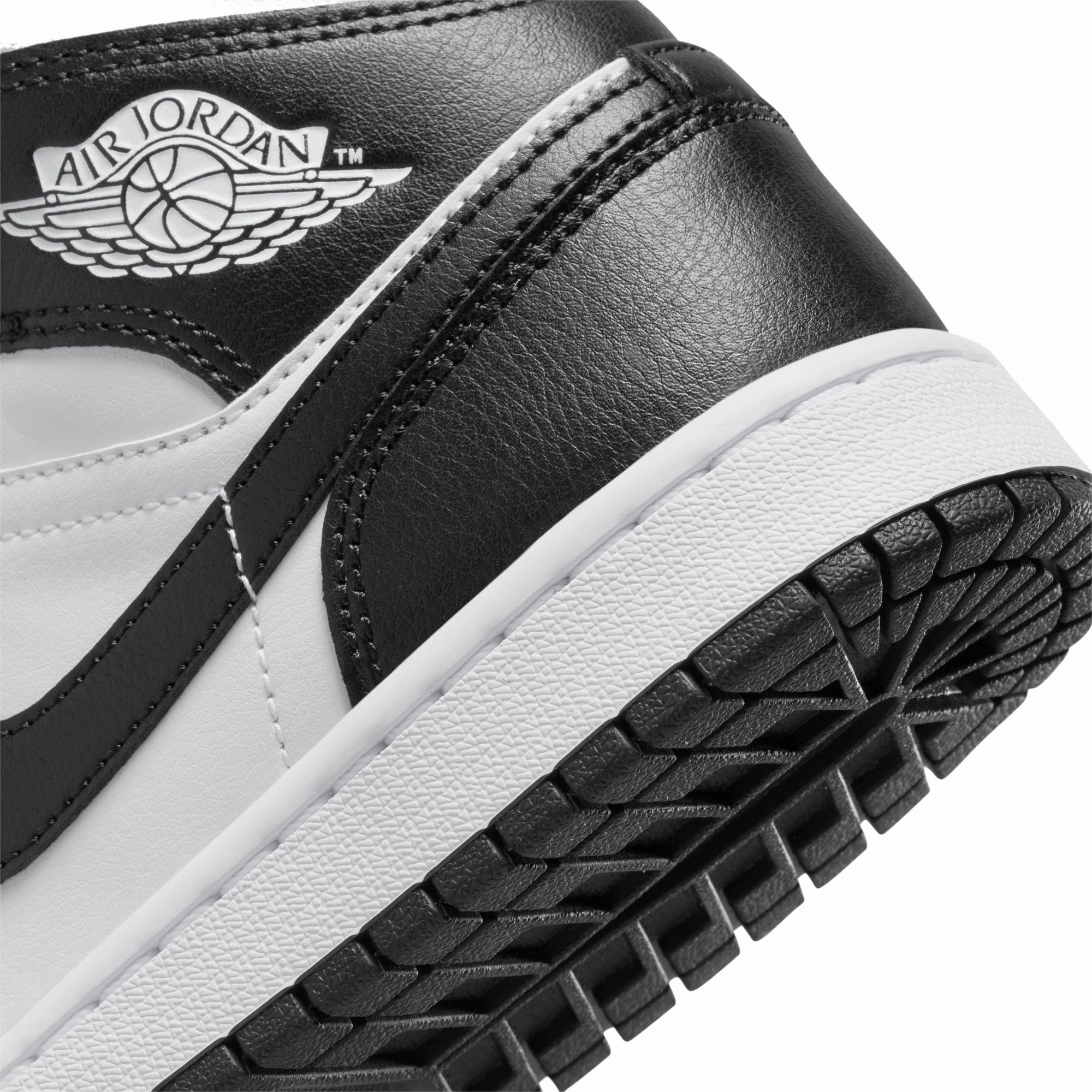 Safe Running Friendly Air Jordan 1 Womens Mid Shoes 'White/Black'