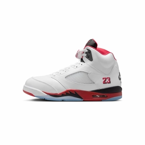 mud shoes Hyperbolic Lacing Technology Air Jordan 5 Mens Retro "Fire Red" Shoes
