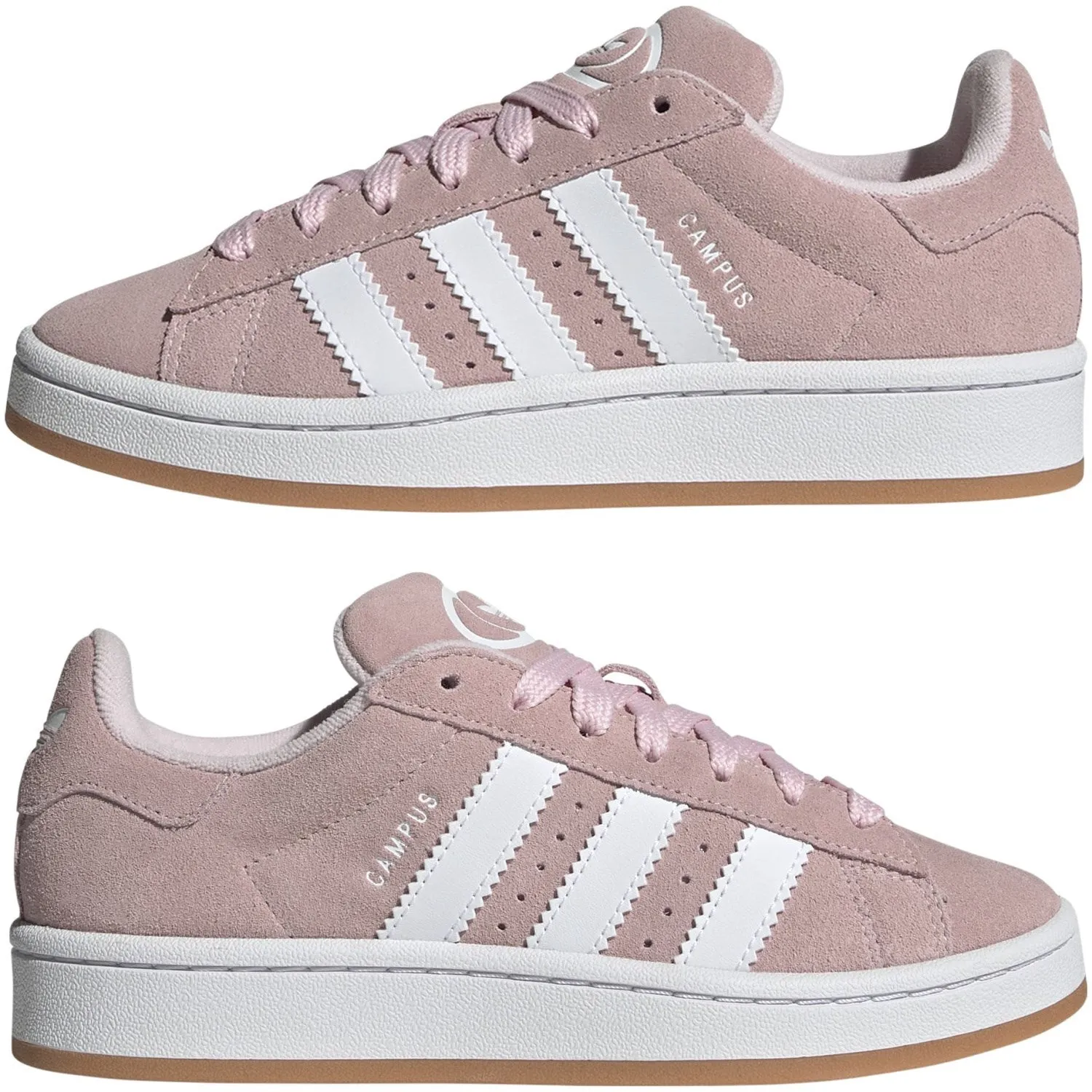 adidas Originals Clear Pink/Ftwr White/Gum 2 Campus 00S J Sneakers Daily Travel