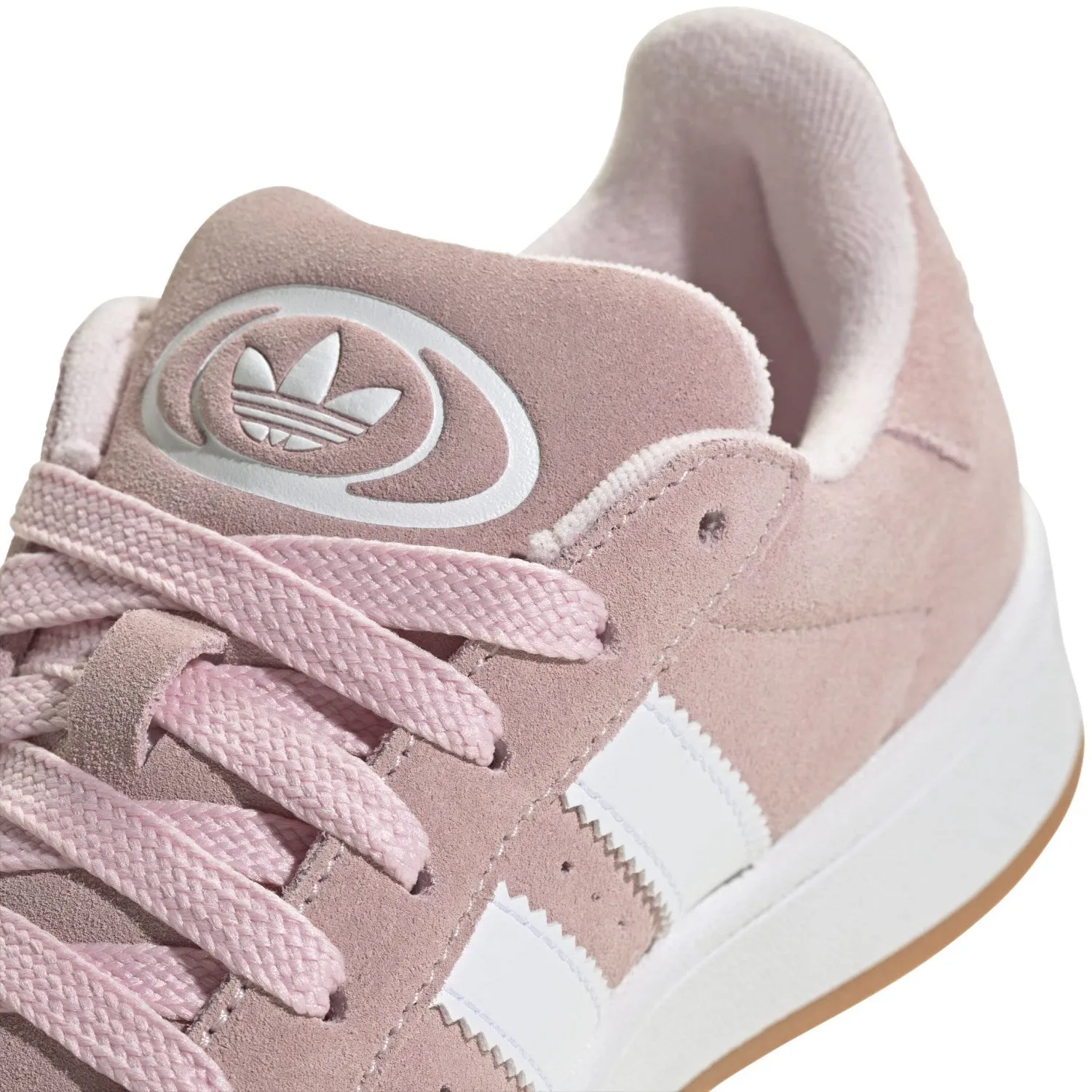 adidas Originals Clear Pink/Ftwr White/Gum 2 Campus 00S J Sneakers Contoured Footbed Geometry Anti   Static