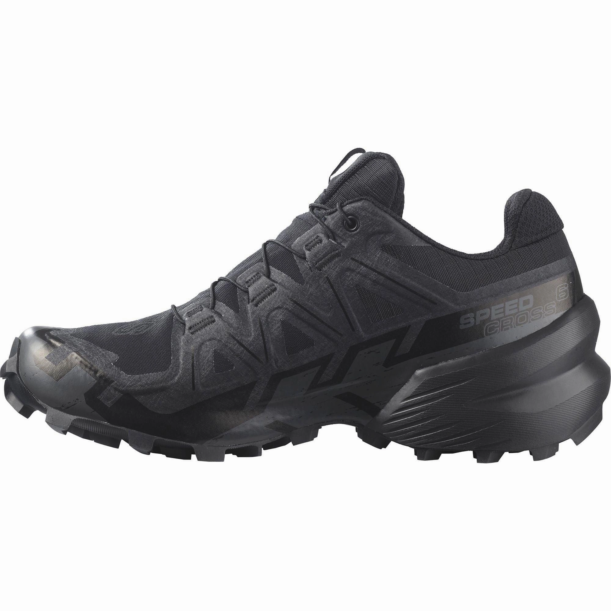 Salomon Speedcross 6 GORE-TEX Womens Trail Running Shoes - Black Minimalist Design Flexible Outsole Tech