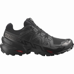 Salomon Speedcross 6 GORE-TEX Womens Trail Running Shoes - Black Flexible Traction Grip