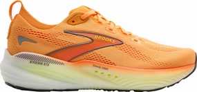 Brooks Glycerin GTS 22 Mens Running Shoes - Orange Curved Heel Design adult fitness shoes