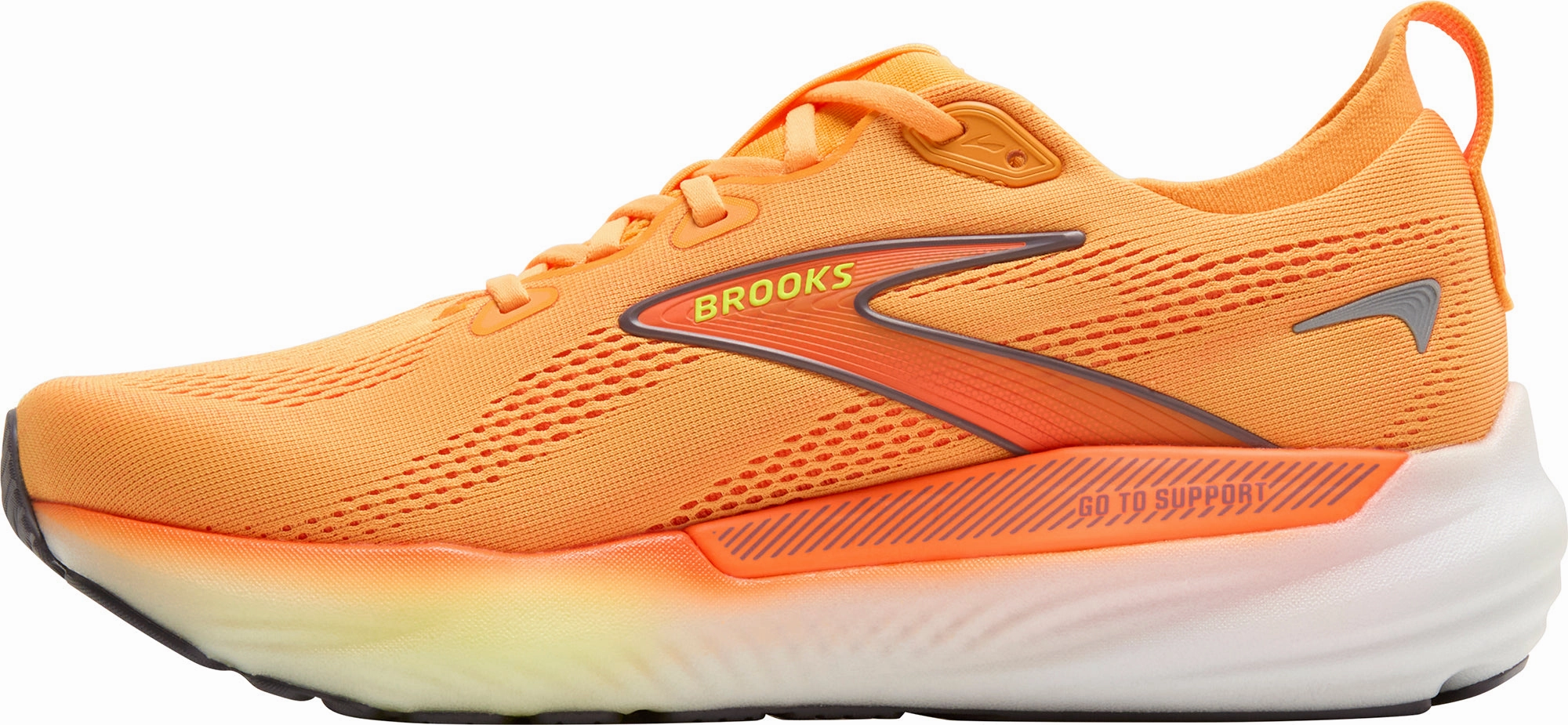 Brooks Glycerin GTS 22 Mens Running Shoes - Orange Adaptive Fit Upper