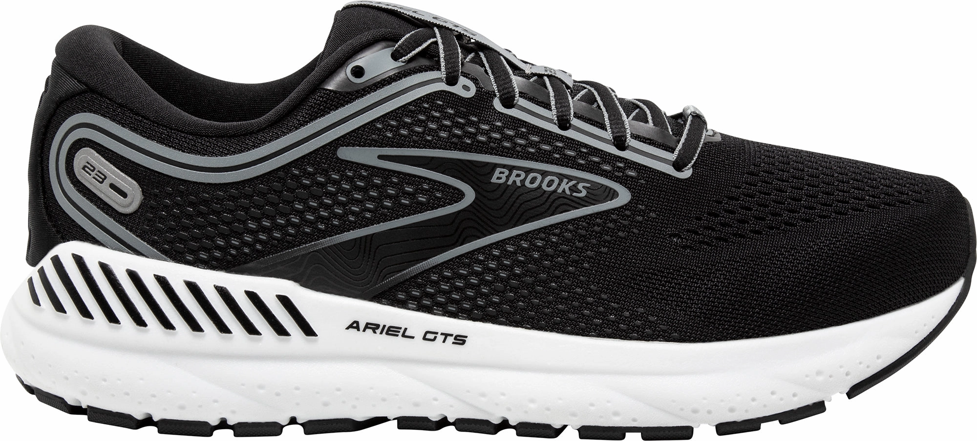 Brooks Ariel GTS 23 Womens Running Shoes - Black semi - custom - fit shoes female athlete shoes