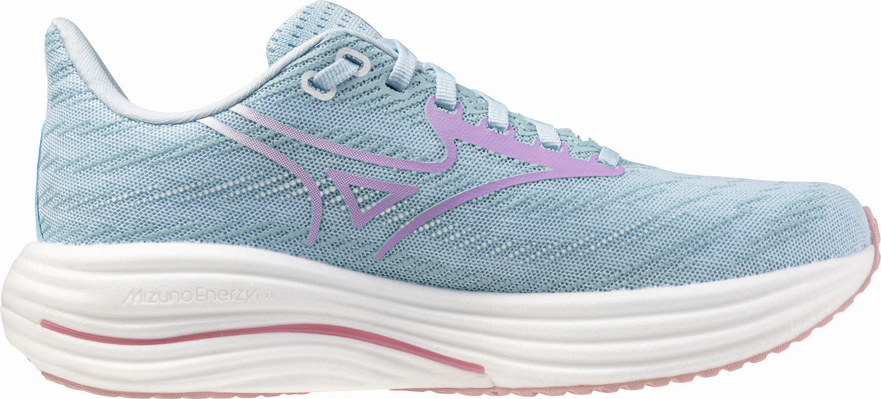 Mizuno Wave Rider 29 Womens Running Shoes - Blue shoe care products 3D Heel Lock Technology