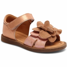 Bisgaard Agnes C Sandal Rose Gold Comfortable Wear Toe Cap