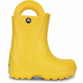 Functional Build Crocs Handle It Rain Boots Yellow