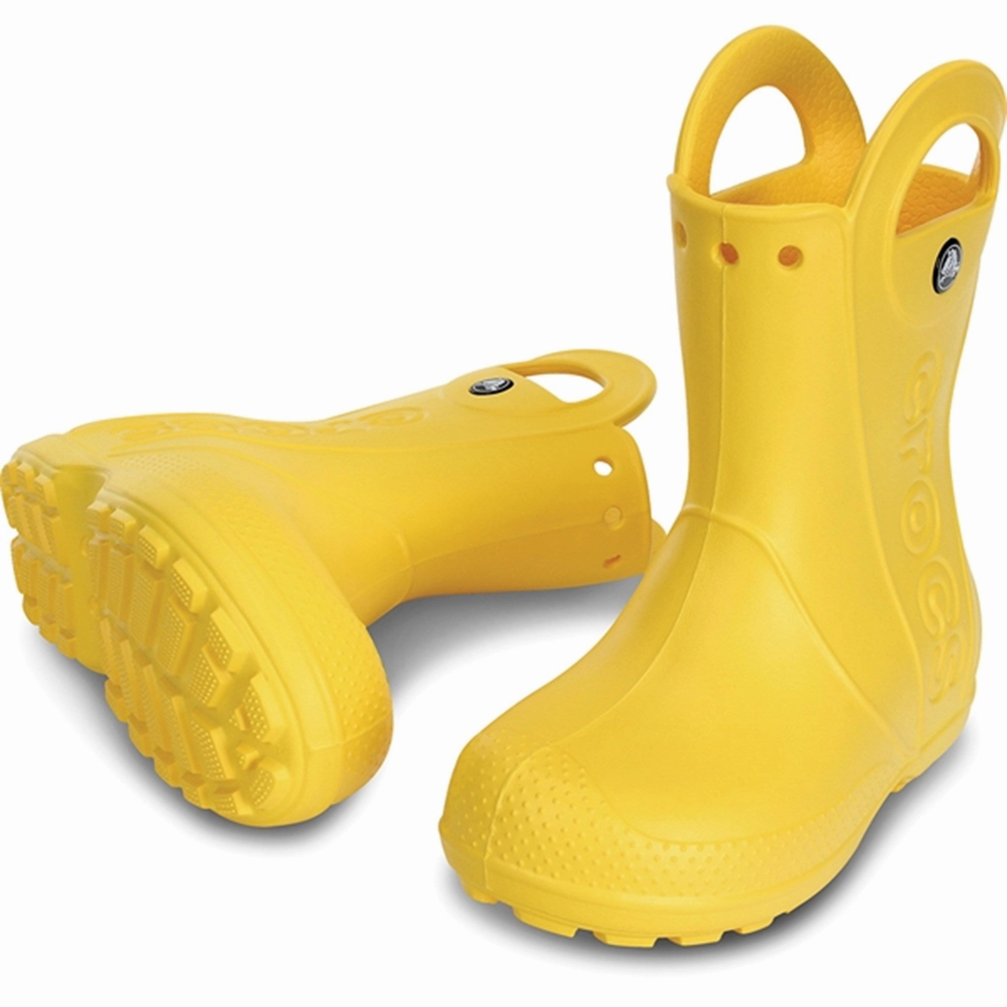 Suede Feel Crocs Handle It Rain Boots Yellow