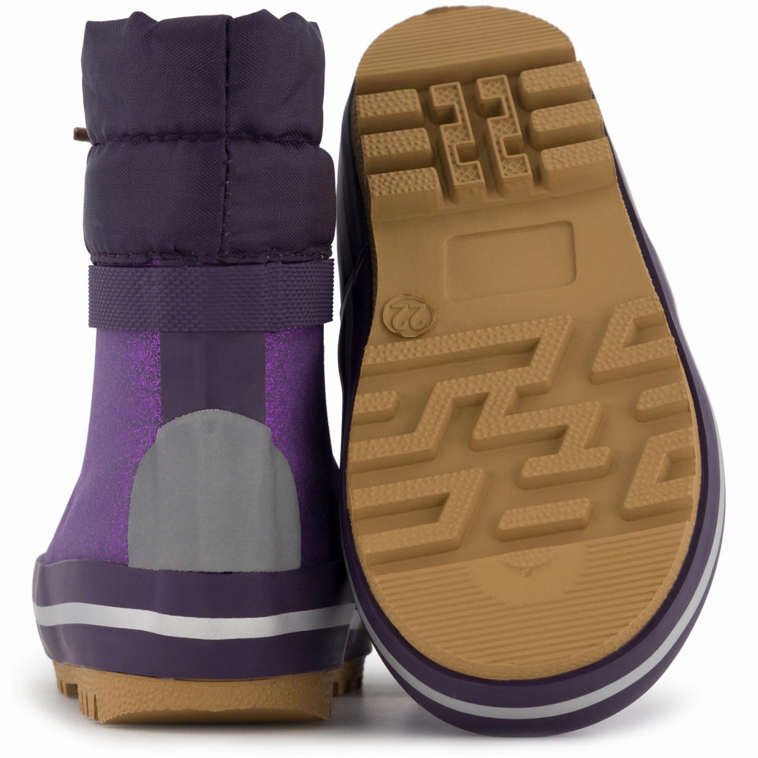 Mikk-Line Nightshade Short Winter Wellies Glitter Stylish Option Feather Light Active Nomad