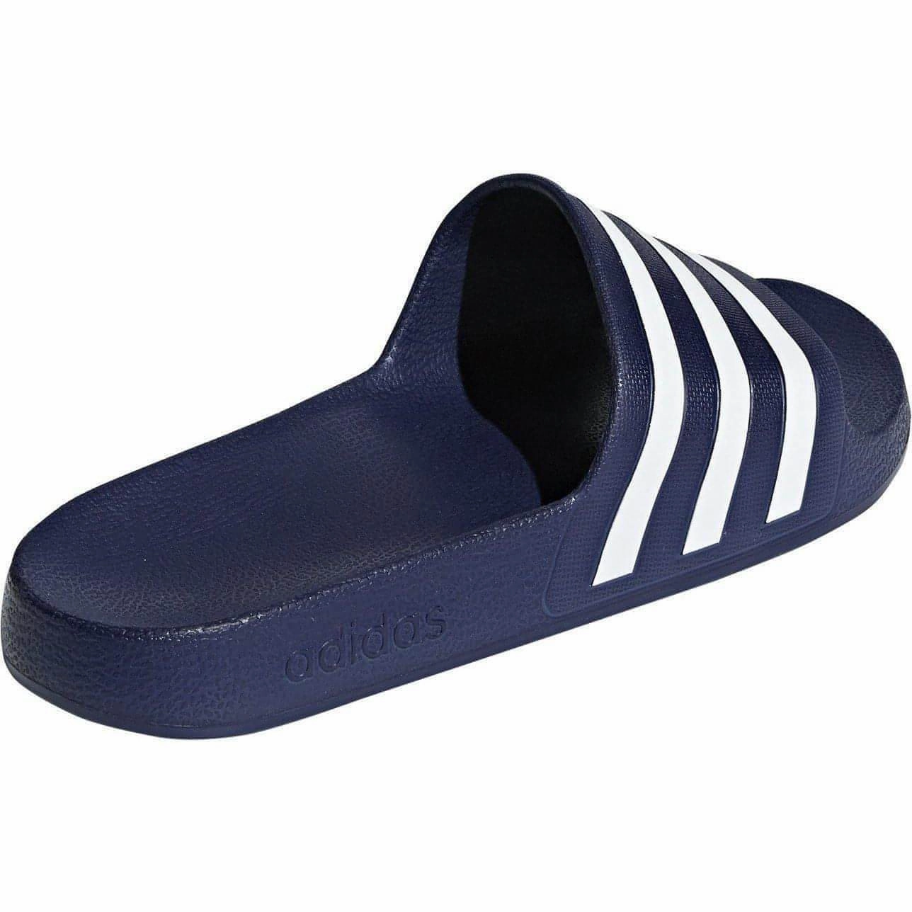 Non Irritating Seam Finish adidas Adilette Aqua Sliders - Blue