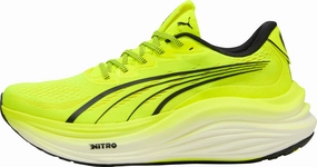 Puma MagMax Nitro Mens Running Shoes - Yellow Torsion Stability Bar Thermoregulating Fibers