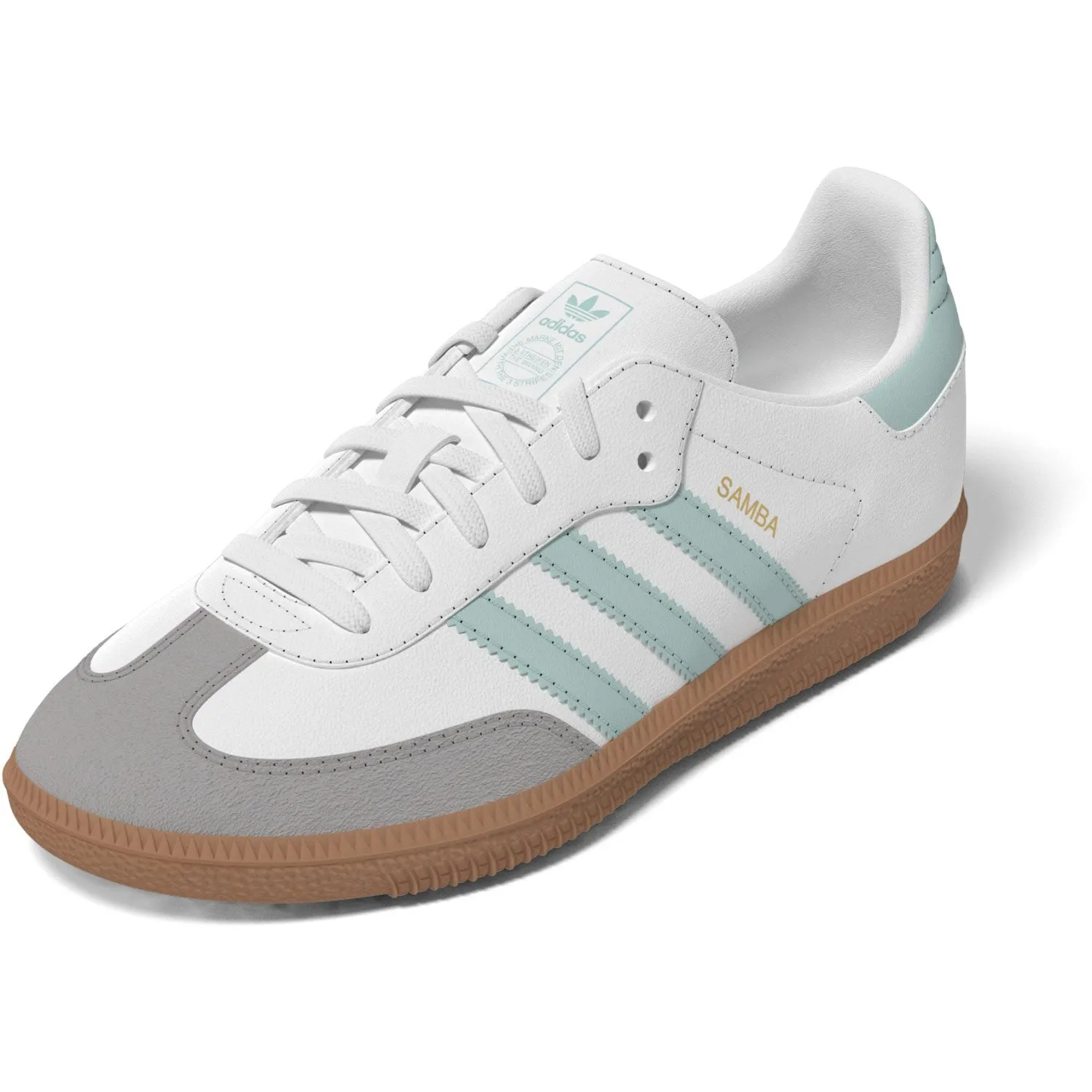 adidas Originals Ftwr White/Semi Flash Aqua/Gum 3 Samba Og C Sneakers All Outfits Recycled Material