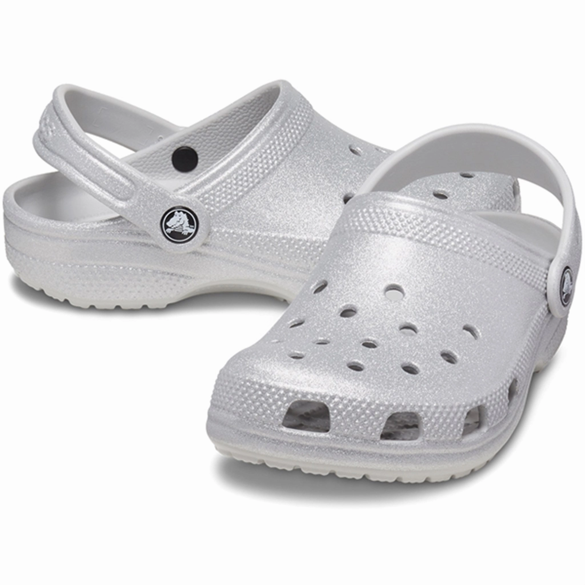 Daily Mobility Crocs Classic Glitter Clog Silver Glitter