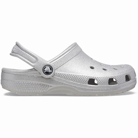 Cool Wear Crocs Classic Glitter Clog Silver Glitter