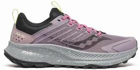 Saucony Ride TR2 Womens Trail Running Shoes - Purple Arch Support Design treadmill tool