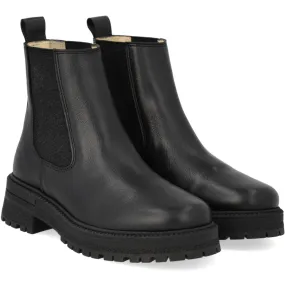 Neutral palette Summer Hike Angulus Black/Black Glitter Elastic Chelsea Boot with Elastic on Track Sole