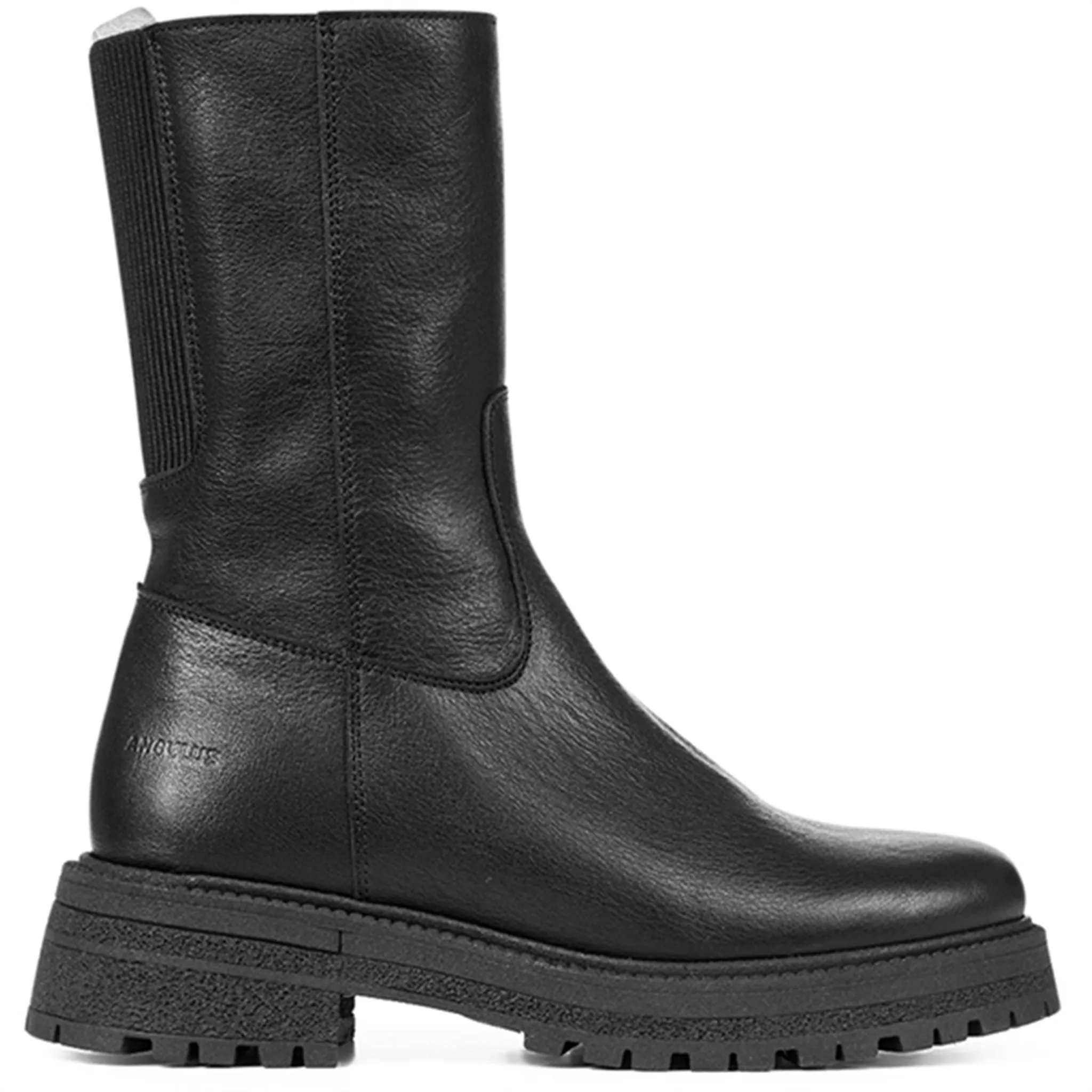 Eco Material Rural Traveler Angulus Mid-Cut Boots With Zipper Black/Black