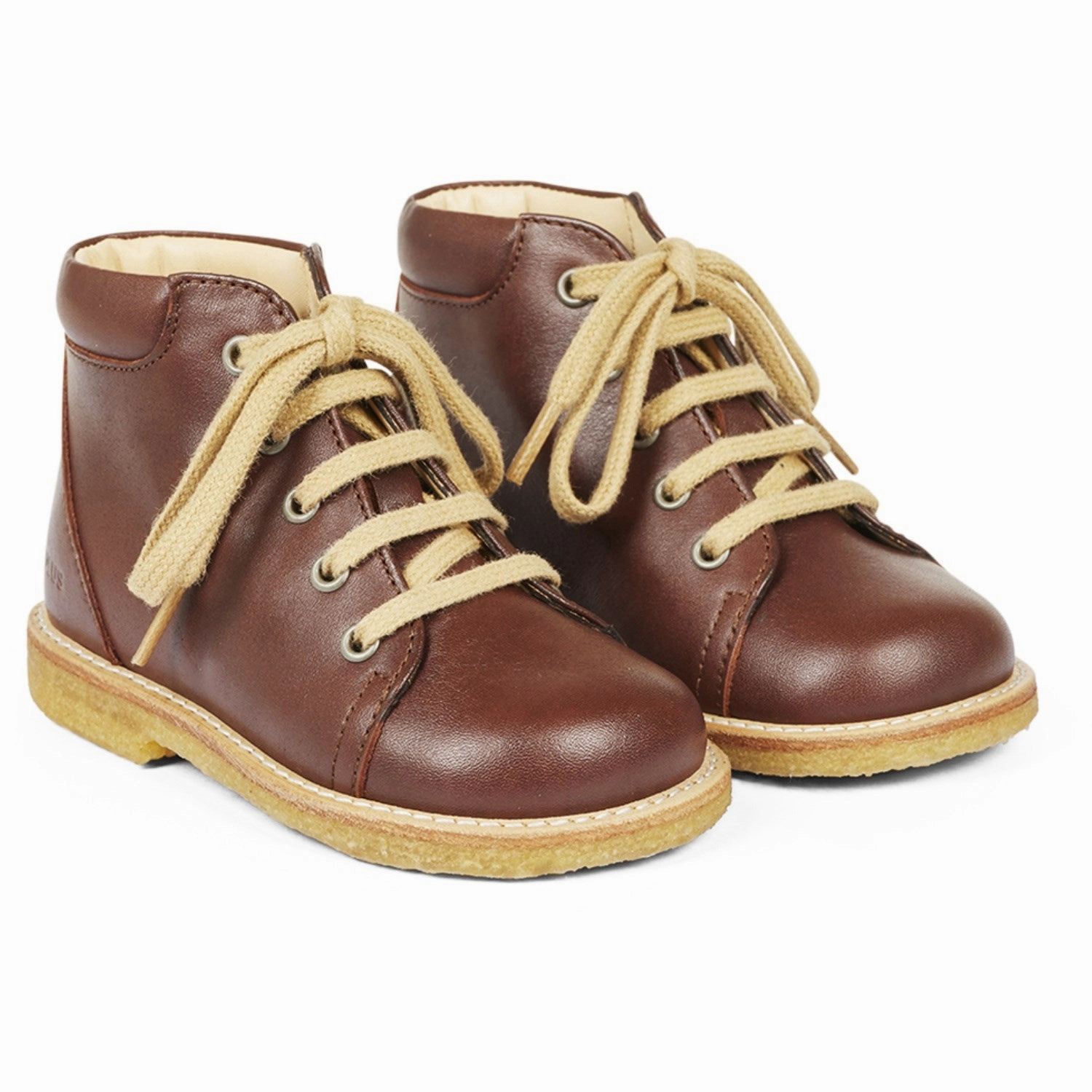 Angulus Angulus Brown Classic Lace-up Shoes Family Meet Galaxy Hike
