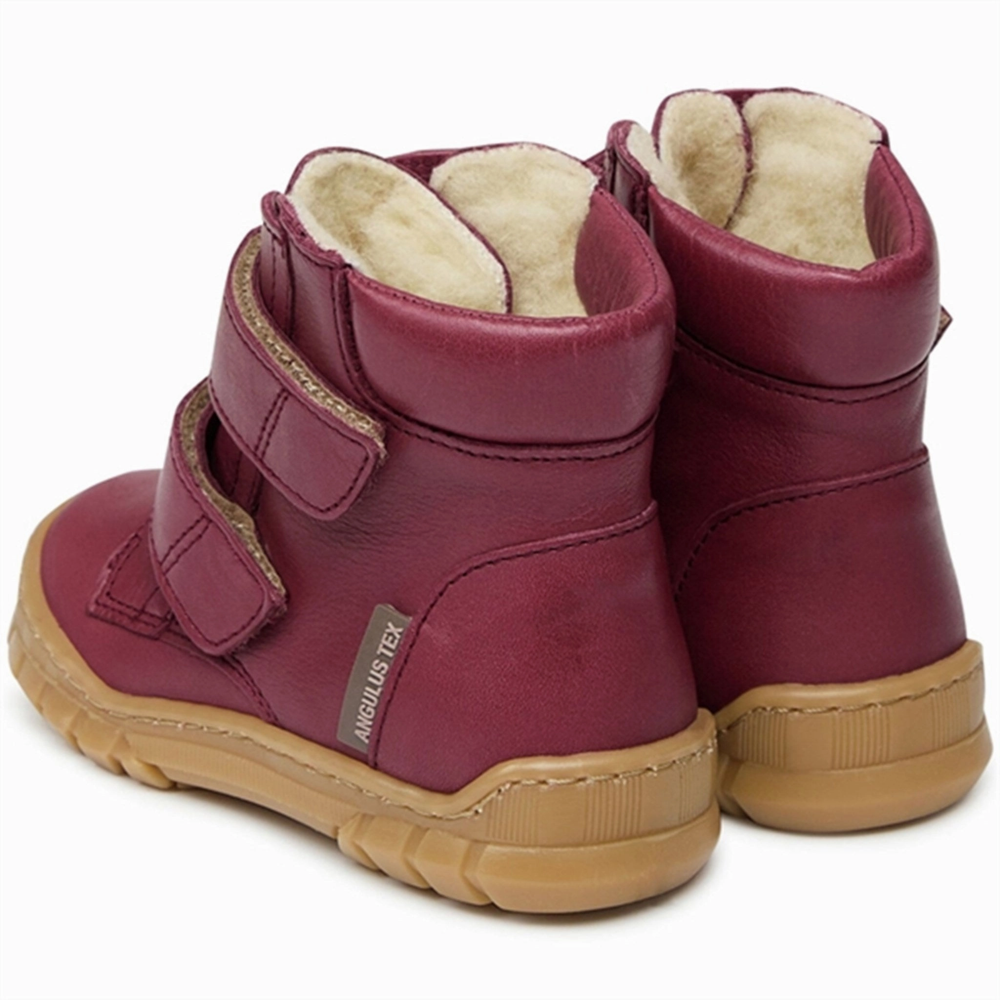 Angulus Beginner Tex Boots w Velcro Plum Shock   Absorbing Urban Bold