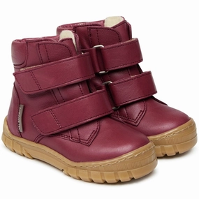 Comfort Lining Weekend Camping Quiet Sole Angulus Beginner Tex Boots w Velcro Plum