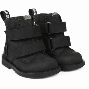 Angulus Black Beginner Tex-Boot Med logo and Velcro Closure Extreme Cold Comfortable ankle support