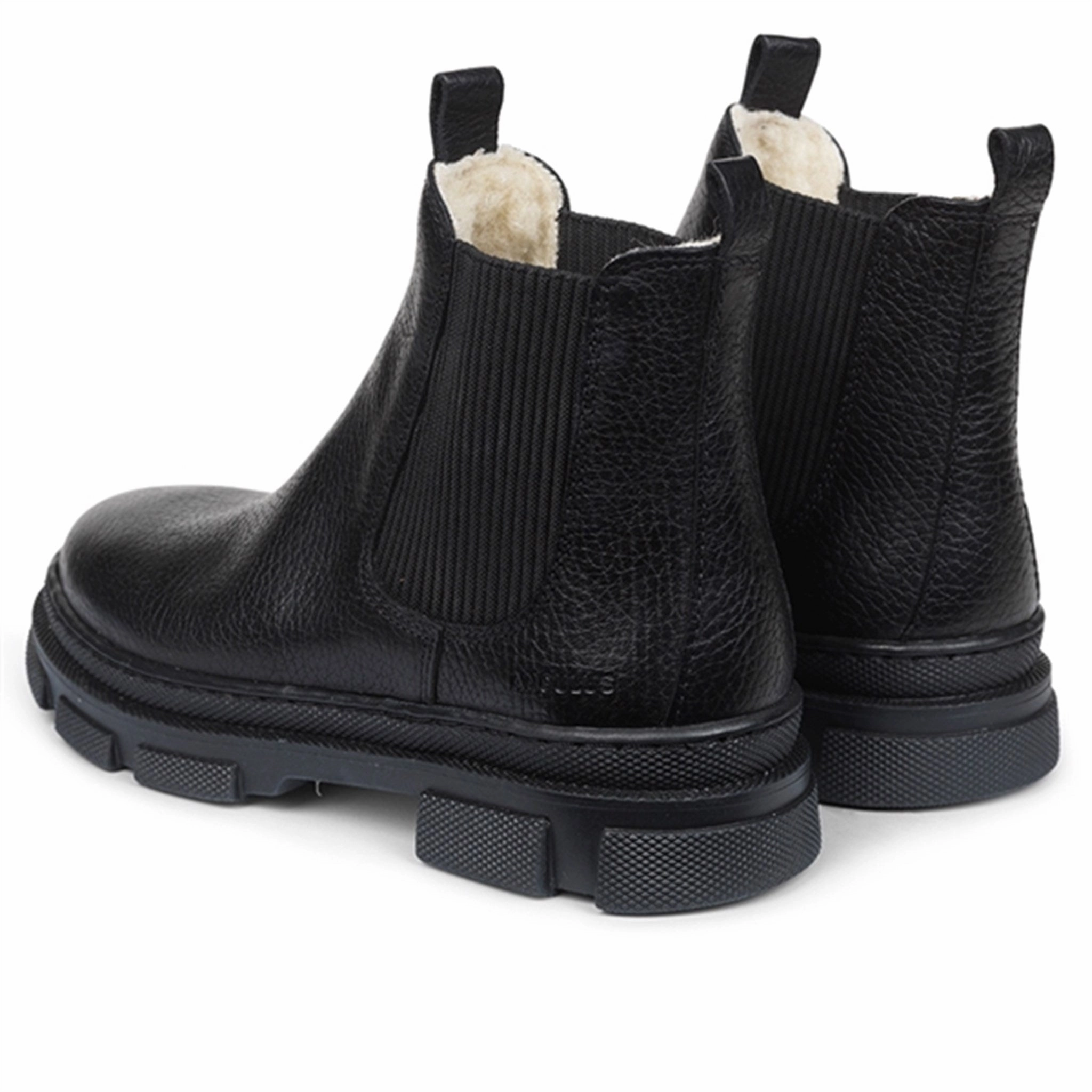 Open Toe Multi Use Angulus Boots w Elastic and Wool Lining Black/Black