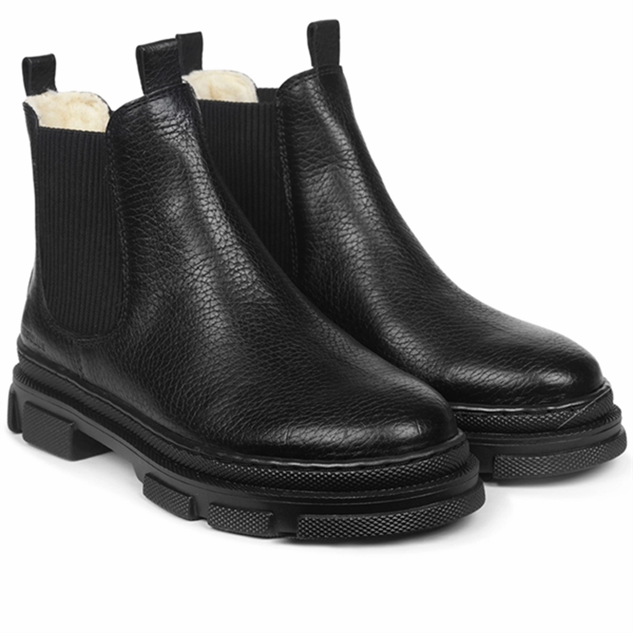 Angulus Boots w Elastic and Wool Lining Black/Black Trek Ready