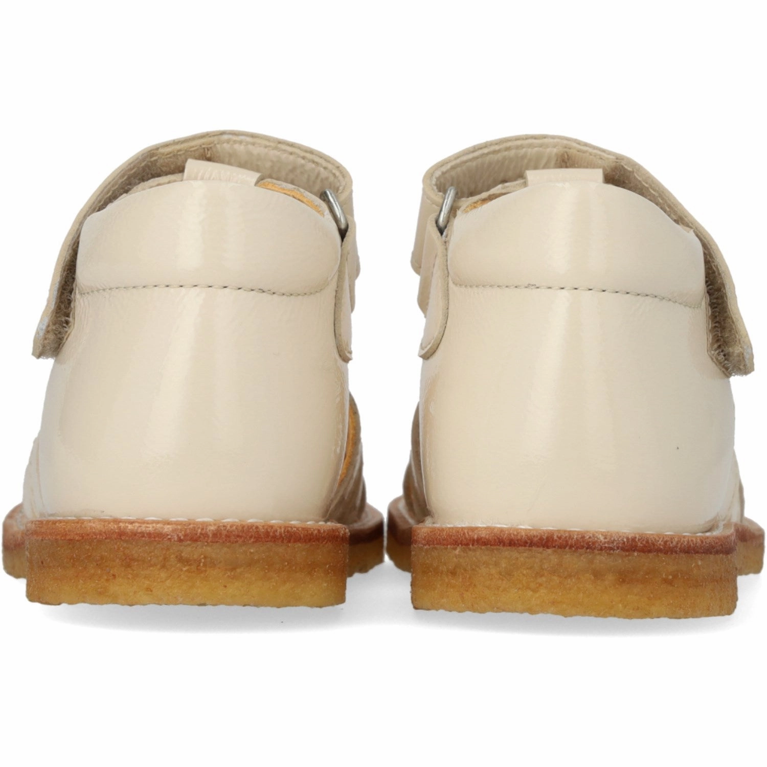 Wide Strap Angulus Buttermilk Beginner Hjertesandal Med Velcro Closure
