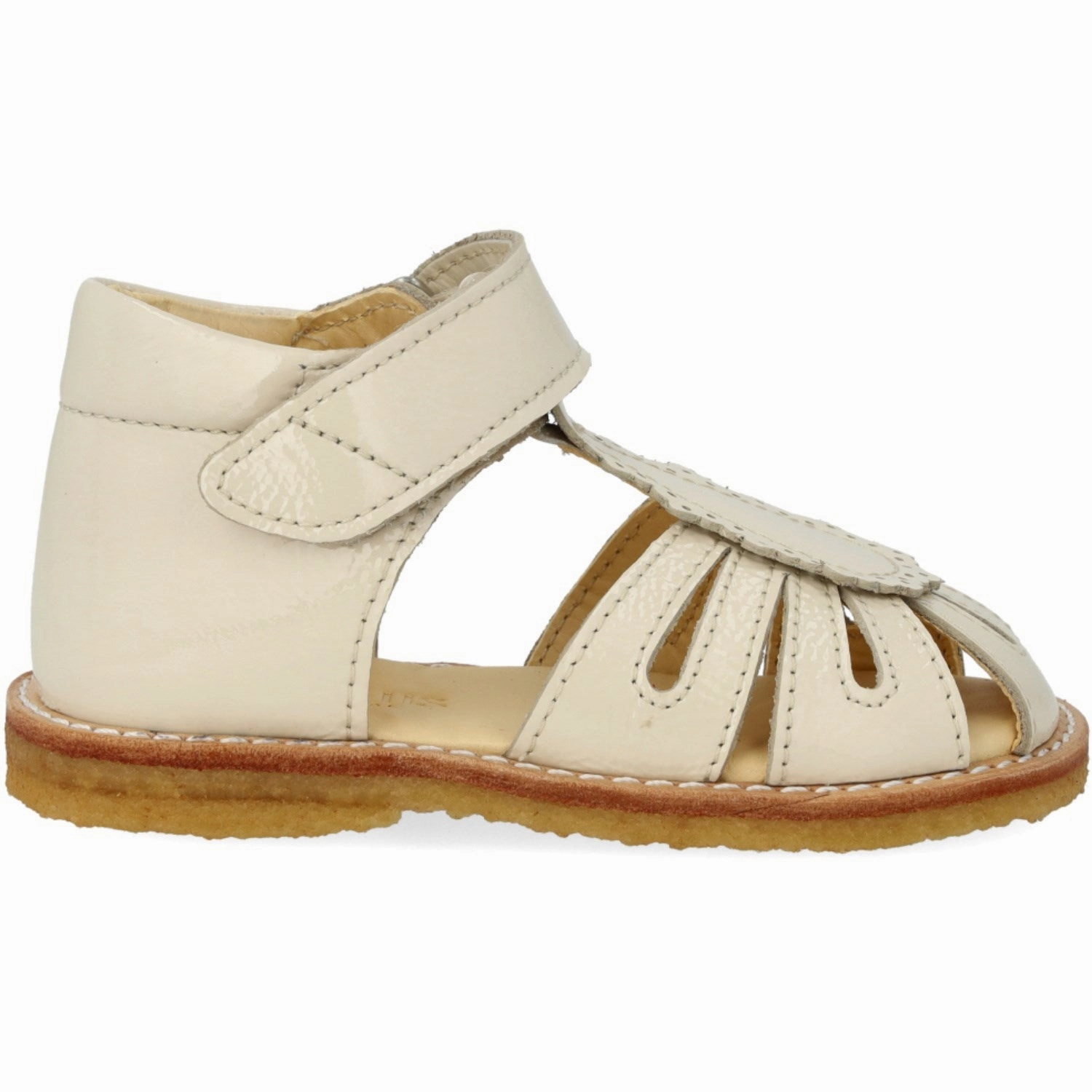 Support Feel Minimal Feel Angulus Buttermilk Beginner Sandal w Velcro Closure
