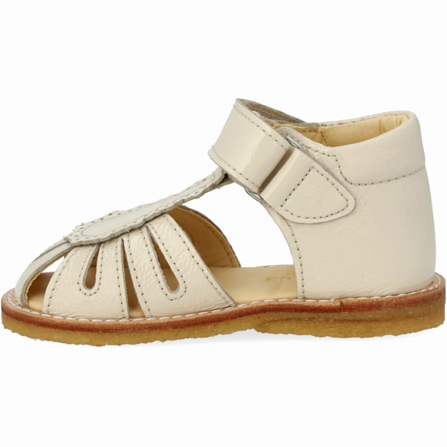 dry weather Seaside Wear Angulus Buttermilk Beginner Sandal w Velcro Closure