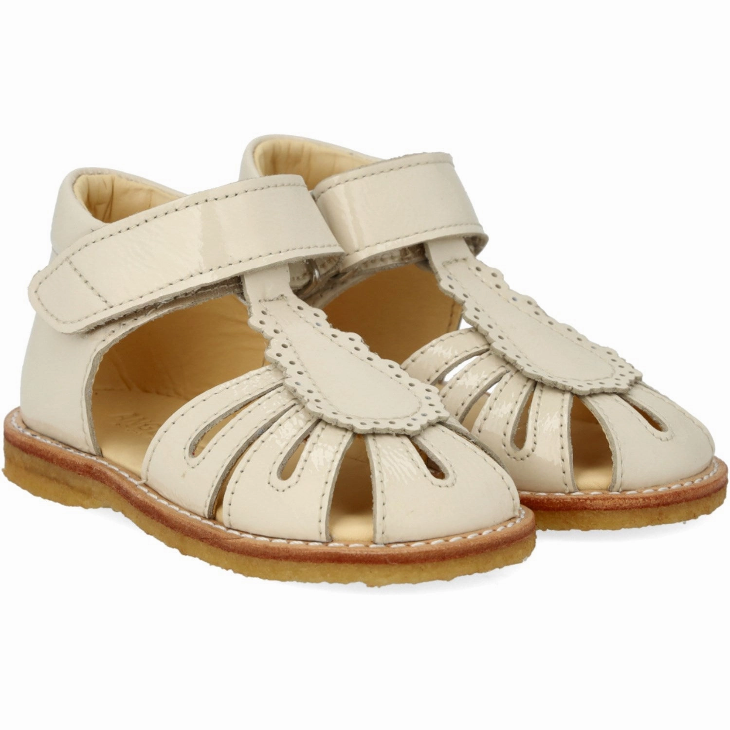 Practical Comfort Angulus Buttermilk Beginner Sandal w Velcro Closure