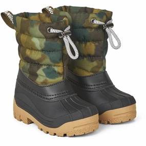 Angulus Camo Print Thermal-Boot Med Woolfoer All Weather Mountain Climber Quick Drying Urban Traveler