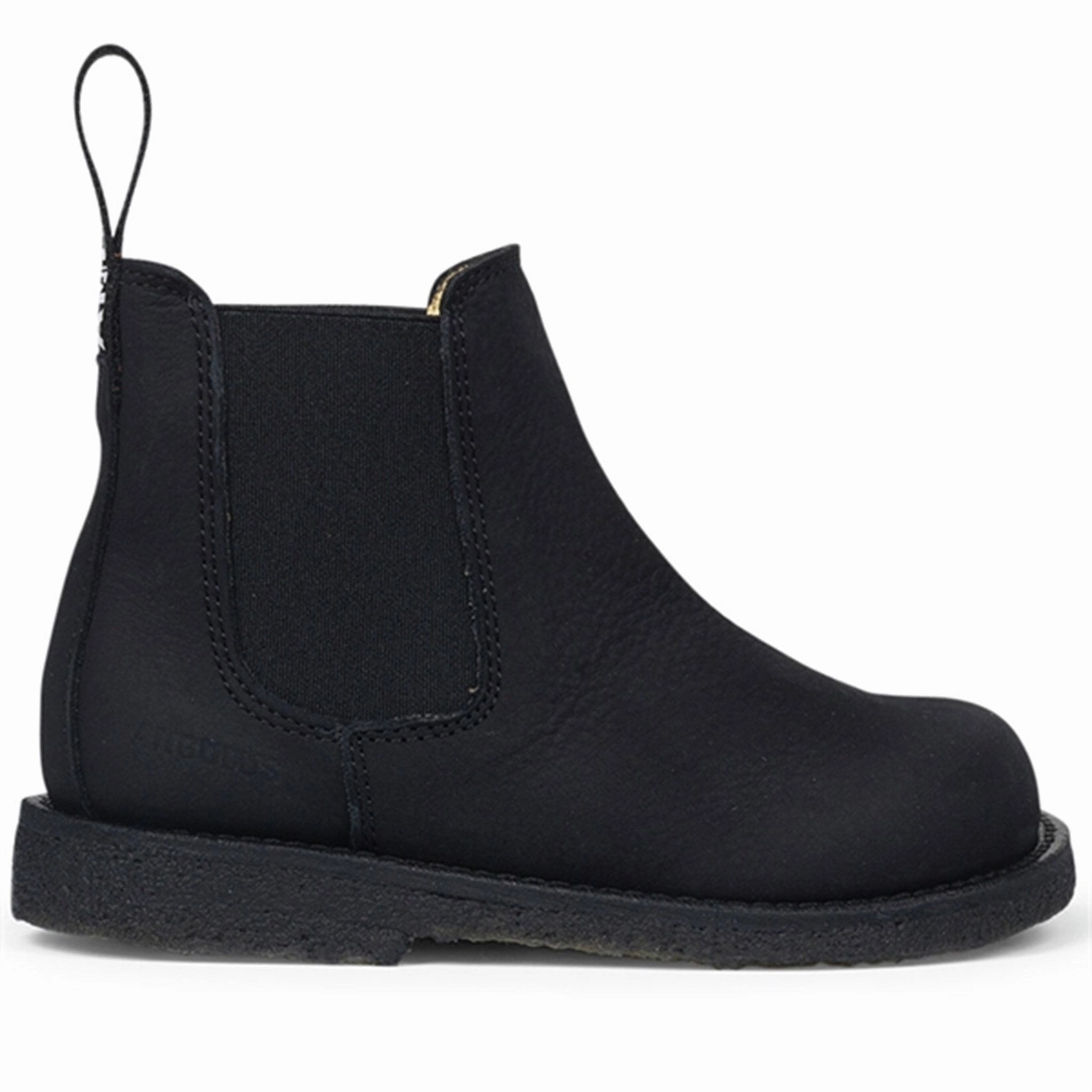 Scandi Cool Angulus Chelsea Boots with Elastic Black