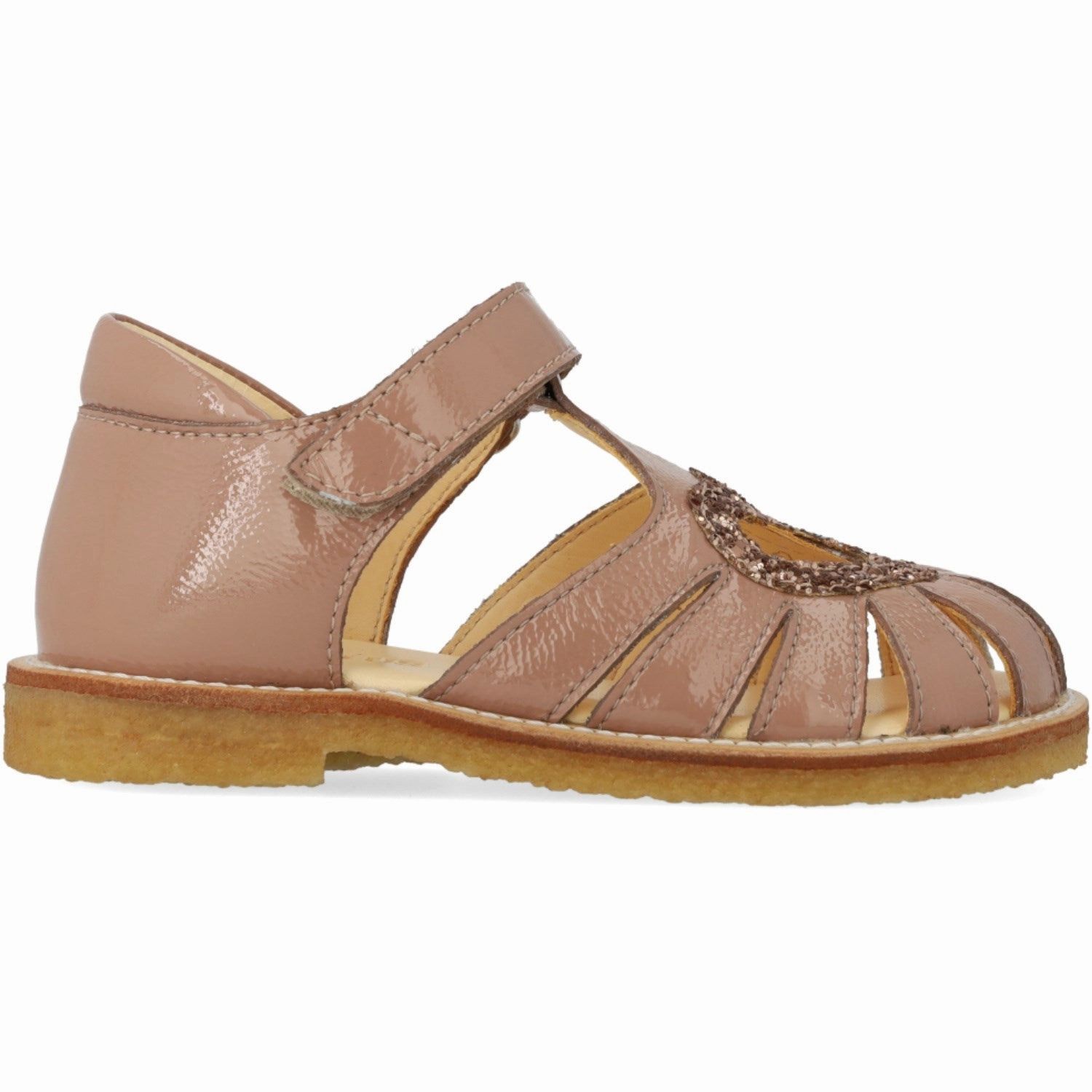 Angulus Clay/Clay Glitter Hjertesandal Med Glitter Hjerte Stud Detail Synthetic