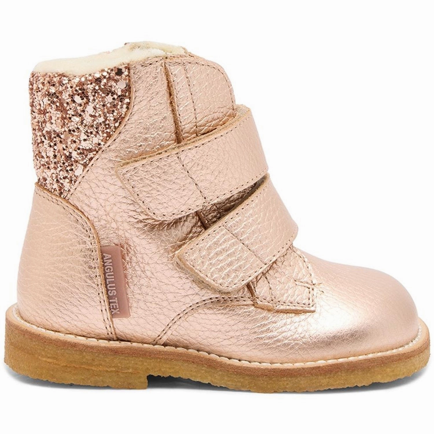 Mud Resistant Backcountry Camper Angulus Copper/Maple Glitter Tex-Boot Med Glitter Og Velcro Closure
