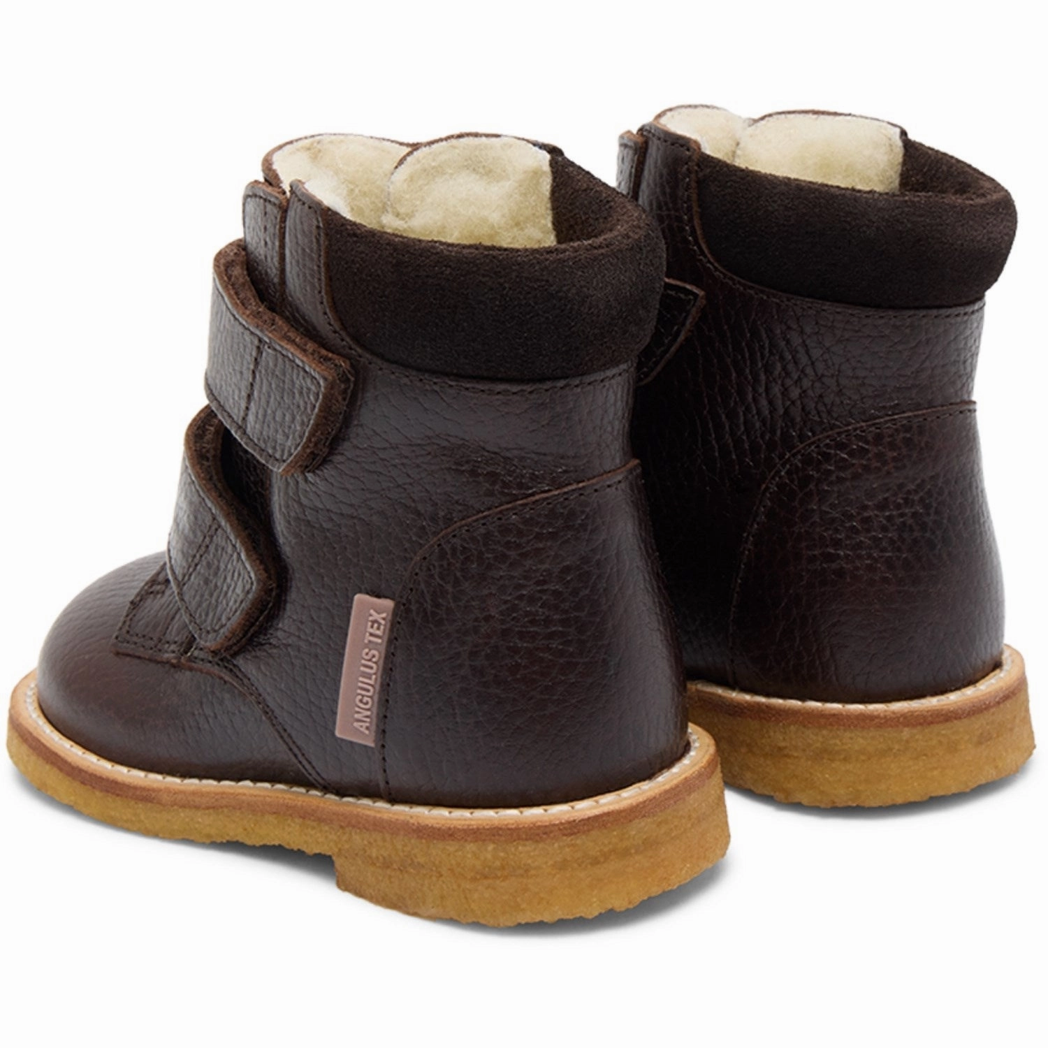 Stable Support Mountain Hike Ankle Coverage Angulus Dark Brown/Dark Brown Beginners Tex-Boot Med Velcro Closure